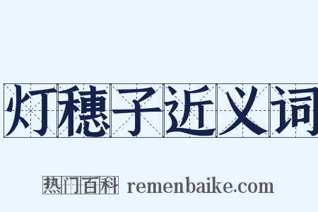 灯穗子近义词是什么意思的图片